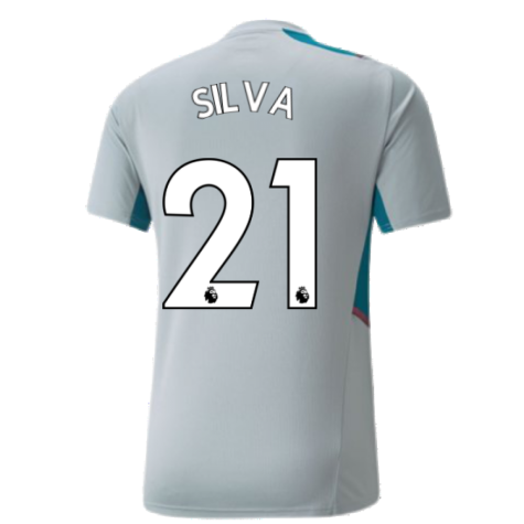 2021-2022 Man City PRO Training Jersey (Quarry) (SILVA 21)