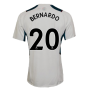 2021-2022 Man City PRO Training Jersey (White) (BERNARDO 20)