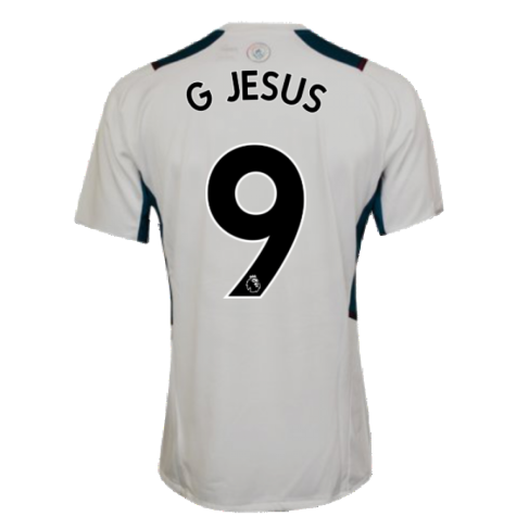 2021-2022 Man City PRO Training Jersey (White) (G JESUS 9)