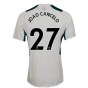 2021-2022 Man City PRO Training Jersey (White) (JOAO CANCELO 27)