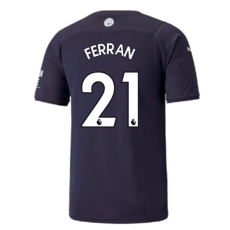 2021-2022 Man City Third Player Issue Shirt (FERRAN 21)