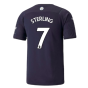 2021-2022 Man City Third Player Issue Shirt (STERLING 7)