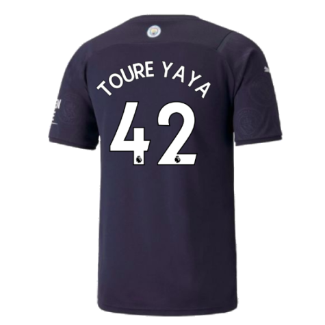 2021-2022 Man City Third Player Issue Shirt (TOURE YAYA 42)