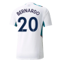 2021-2022 Man City Training Shirt (White) (BERNARDO 20)