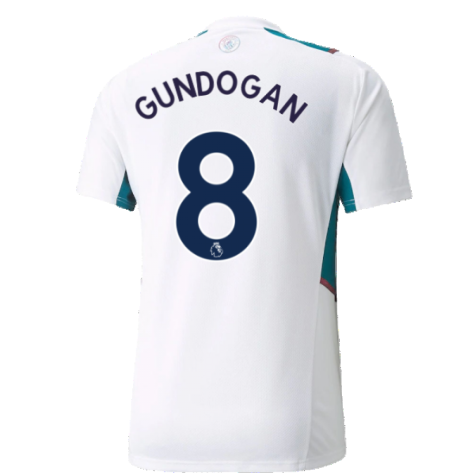 2021-2022 Man City Training Shirt (White) (GUNDOGAN 8)