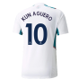 2021-2022 Man City Training Shirt (White) (KUN AGUERO 10)