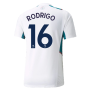 2021-2022 Man City Training Shirt (White) (RODRIGO 16)