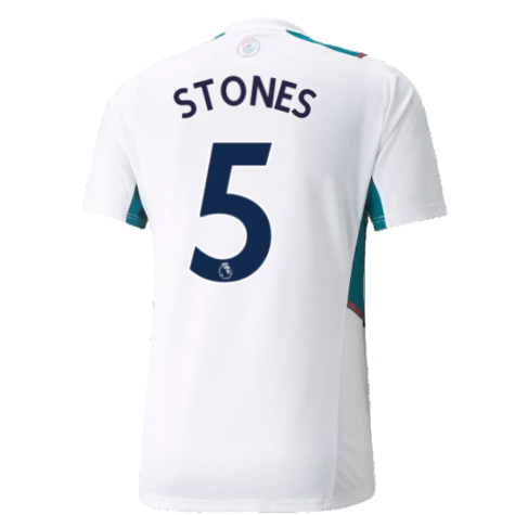 2021-2022 Man City Training Shirt (White) (STONES 5)