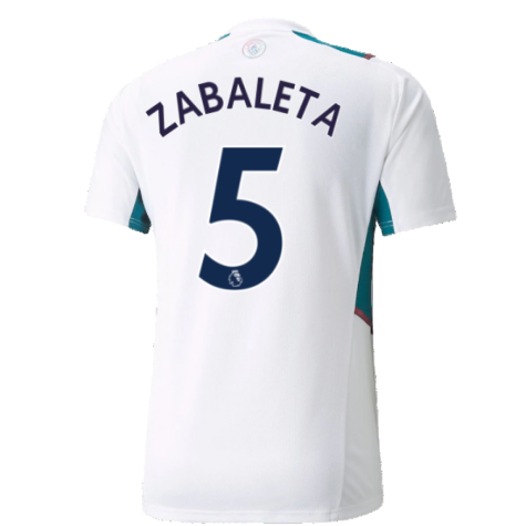2021-2022 Man City Training Shirt (White) (ZABALETA 5)