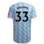 2021-2022 Man Utd Authentic Away Shirt (WILLIAMS 33)