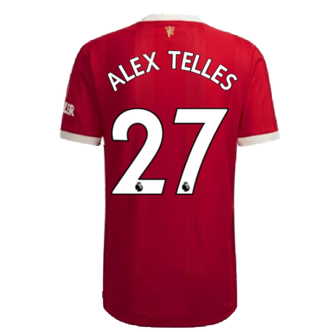 2021-2022 Man Utd Authentic Home Shirt (ALEX TELLES 27)