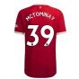 2021-2022 Man Utd Authentic Home Shirt (McTOMINAY 39)