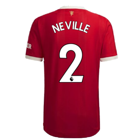 2021-2022 Man Utd Authentic Home Shirt (NEVILLE 2)