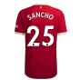 2021-2022 Man Utd Authentic Home Shirt (SANCHO 25)