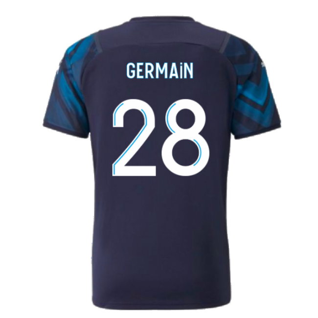 2021-2022 Marseille Authentic Away Shirt (GERMAIN 28)