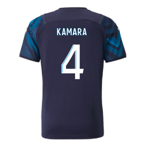 2021-2022 Marseille Authentic Away Shirt (KAMARA 4)