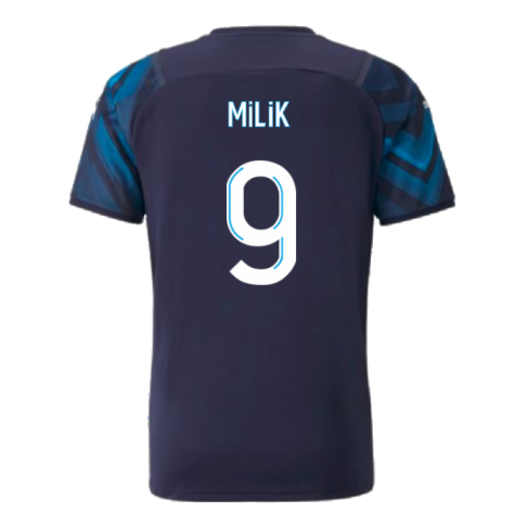 2021-2022 Marseille Authentic Away Shirt (MILIK 9)