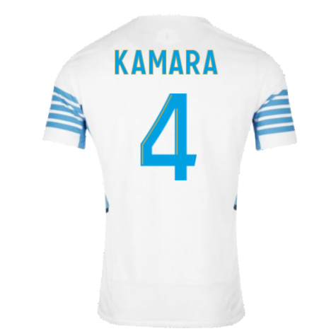 2021-2022 Marseille Authentic Home Shirt (KAMARA 4)