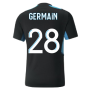 2021-2022 Marseille Training Shirt (Black) (GERMAIN 28)
