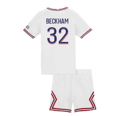 2021-2022 PSG Little Boys Fourth Kit (BECKHAM 32)