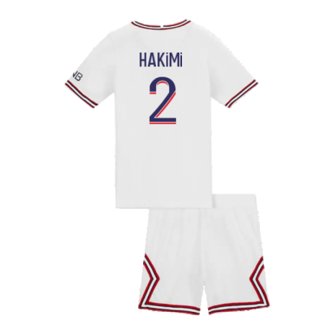 2021-2022 PSG Little Boys Fourth Kit (HAKIMI 2)