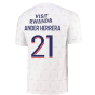 2021-2022 PSG Pre-Match Training Jersey (White) (ANDER HERRERA 21)