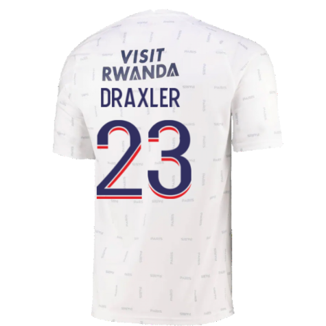 2021-2022 PSG Pre-Match Training Jersey (White) (DRAXLER 23)