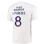 2021-2022 PSG Pre-Match Training Jersey (White) (L PAREDES 8)