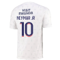 2021-2022 PSG Pre-Match Training Jersey (White) (NEYMAR JR 10)
