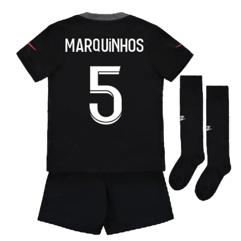 2021-2022 PSG Third Mini Kit (MARQUINHOS 5)