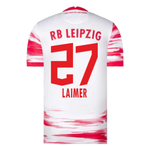 2021-2022 Red Bull Leipzig Home Shirt (White) (LAIMER 27)