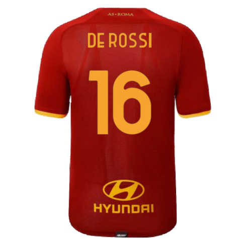 2021-2022 Roma Home Shirt (Kids) (DE ROSSI 16)