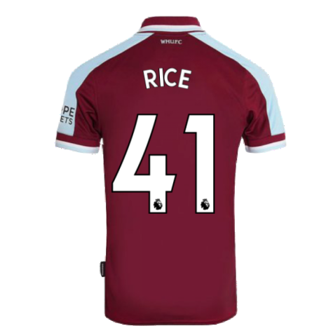 2021-2022 West Ham Home Shirt (RICE 41)