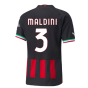 2022-2023 AC Milan Authentic Home Shirt (MALDINI 3)
