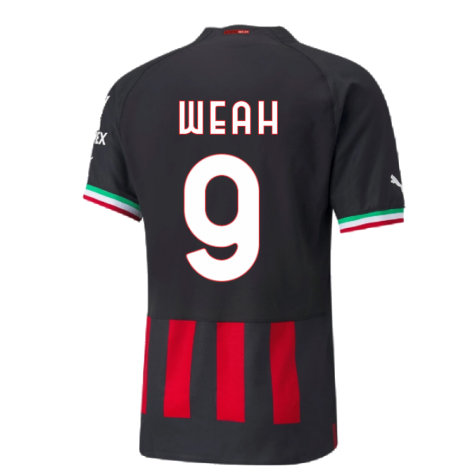 2022-2023 AC Milan Authentic Home Shirt (WEAH 9)