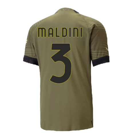 2022-2023 AC Milan Authentic Third Shirt (MALDINI 3)