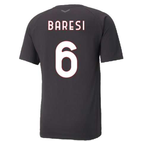 2022-2023 AC Milan Casuals Tee (Black) (BARESI 6)