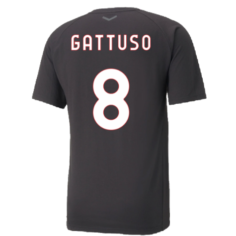 2022-2023 AC Milan Casuals Tee (Black) (GATTUSO 8)