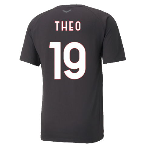 2022-2023 AC Milan Casuals Tee (Black) (THEO 19)