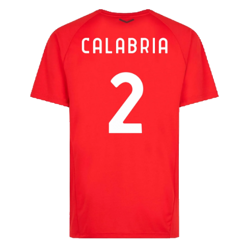 2022-2023 AC Milan Casuals Tee (Red) (CALABRIA 2)