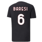 2022-2023 AC Milan FtblCore Tee (Black) (BARESI 6)
