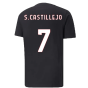 2022-2023 AC Milan FtblCore Tee (Black) (S CASTILLEJO 7)