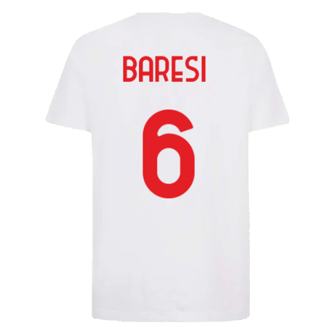 2022-2023 AC Milan FtblCore Tee (White) (BARESI 6)