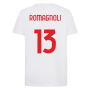 2022-2023 AC Milan FtblCore Tee (White) (ROMAGNOLI 13)