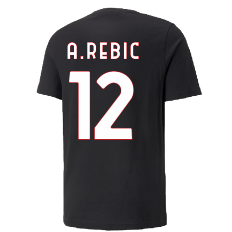 2022-2023 AC Milan FtblCulture Tee (Black) (A REBIC 12)