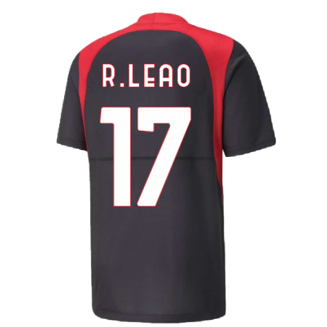 2022-2023 AC Milan Gameday Jersey (Black) (R LEAO 17)