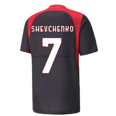 2022-2023 AC Milan Gameday Jersey (Black) (SHEVCHENKO 7)