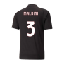 2022-2023 AC Milan Pre-Match Jersey (Black-Red) (MALDINI 3)