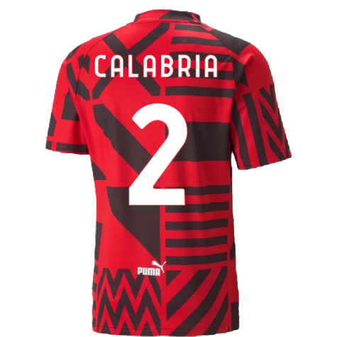 2022-2023 AC Milan Pre-Match Jersey (Red) (CALABRIA 2)