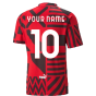 2022-2023 AC Milan Pre-Match Jersey (Red) (Your Name)